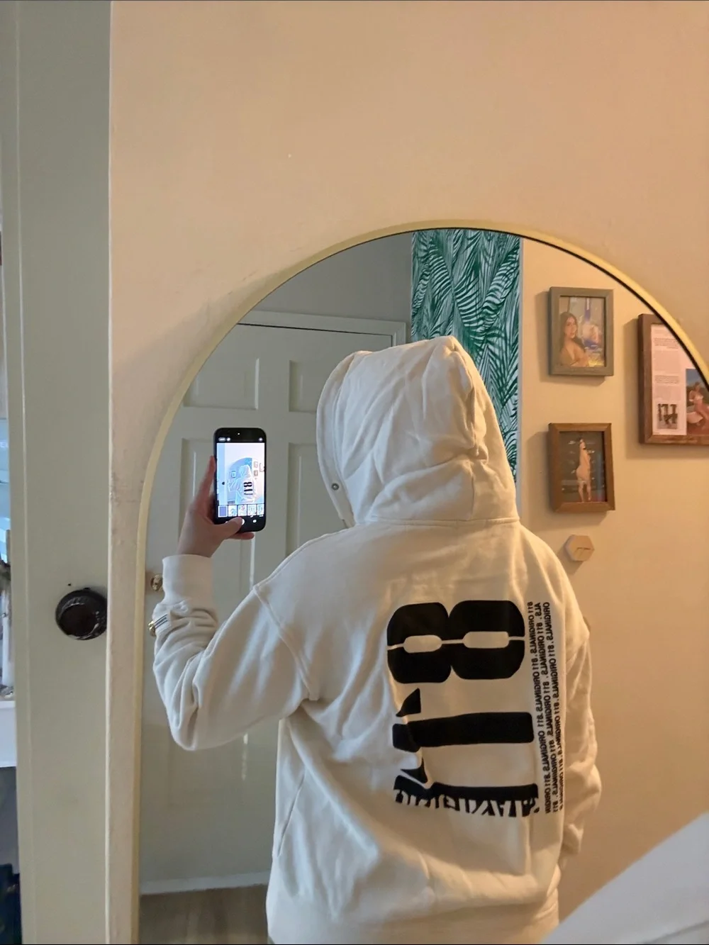 Cream Zip-Up Hoodie Jacket - Unbranded Men’s Casual Coat